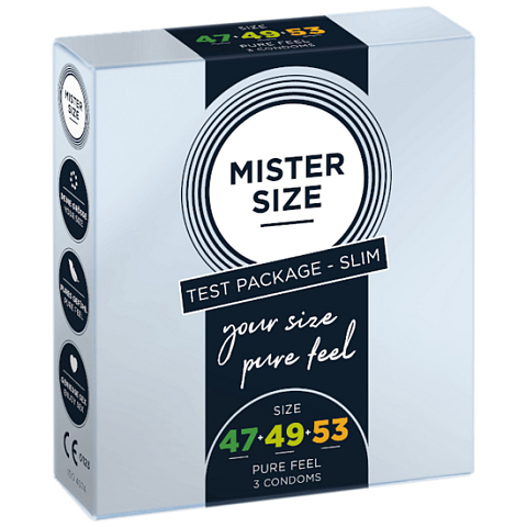 MISTER SIZE Test Packege Slim 3 Stück(e) weich