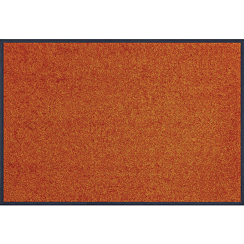 wash+dry 4032445052609 Türmatte Dekorative Fußmatte Drinnen Rechteckig Orange
