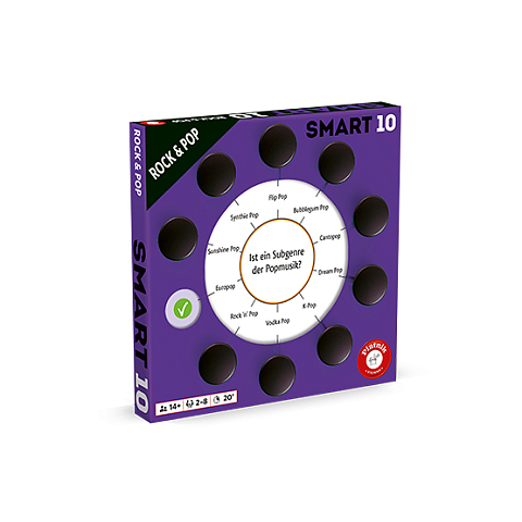 Piatnik Smart 10 Rock & Pop 20 min Brettspiel-Erweiterung Familie