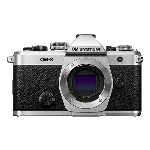 OM Digital Solutions OM-3 MILC Body 20,4 MP CMOS 5184 x 3888 Pixel Schwarz, Silber