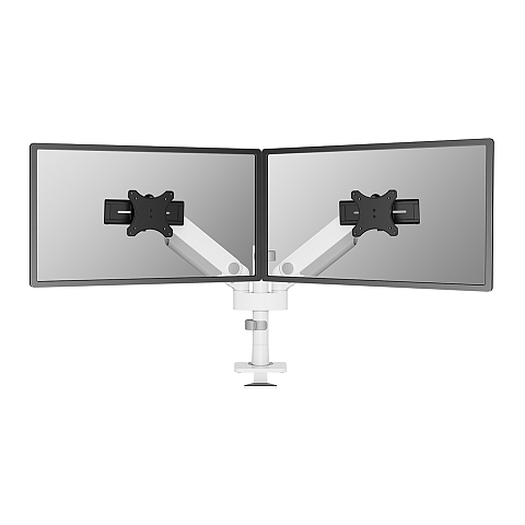 Neomounts DS65S-950WH2 Monitorarm 24-34" - Gasfeder - Topfix - mehrfach verstellbar - 180°-Stopp