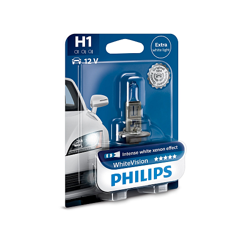 Philips WhiteVision Lampentyp: H1 Packung mit: 1 12 V, 55 W