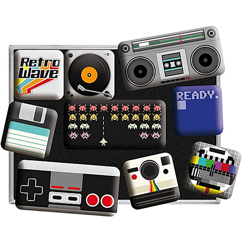 Nostalgic Art Retro Wave Kühlschrankmagnet Mehrfarbig 9 Stück(e)