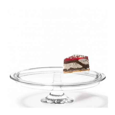 LEONARDO Ciao Glas Transparent Rund Kuchenplatte