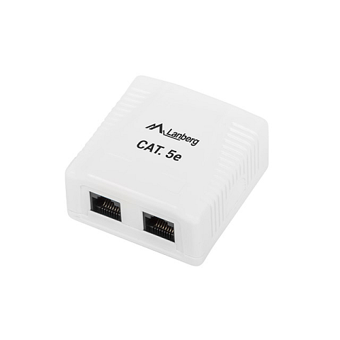 Lanberg OU5-0002-W Steckdose RJ-45 Weiß