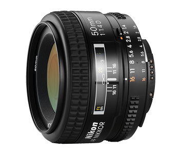 Nikon 50mm f/1.4D AF Nikkor SLR Standardobjektiv Schwarz