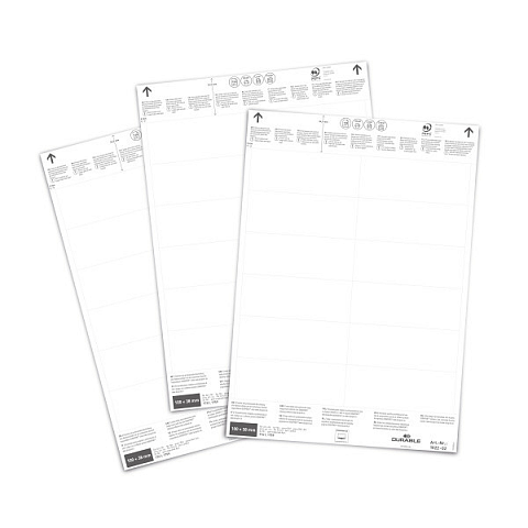 Durable 102202 selbstklebendes Etikett Rechteck Weiß 240 Stück(e)