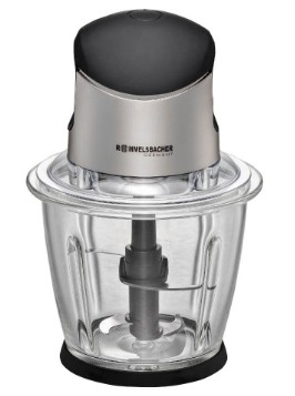 Rommelsbacher MZ 500 Elektrischer Essenszerkleinerer 1,5 l 500 W Schwarz, Edelstahl