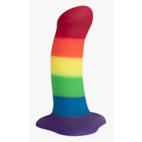 Fun Factory AMOR Klassischer Dildo Analverkehr, Vaginaler Sex Blau, Grün, Mehrfarbig, Orange, Violett, Rot, Gelb Silikon 146 mm 3,7 cm
