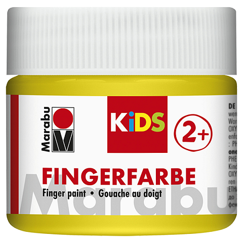 Marabu 03030050019 Abwaschbare Fingerfarbe Gelb