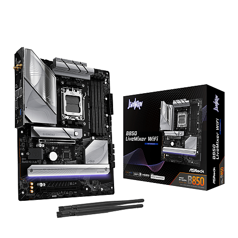 Asrock B850 LiveMixer WiFi AMD B850 Sockel AM5 ATX