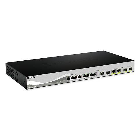 D-Link DXS-1210-12SC/E Netzwerk-Switch Managed L2 10G Ethernet (100/1000/10000) 1U Schwarz, Silber