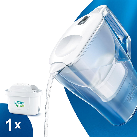 Brita 1052801 Wasserfilter Aufsatz-Wasserfilter 2,4 l Weiß