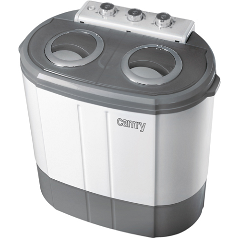 Camry Premium CR 8052 Waschmaschine Toplader 3 kg Grau, Weiß