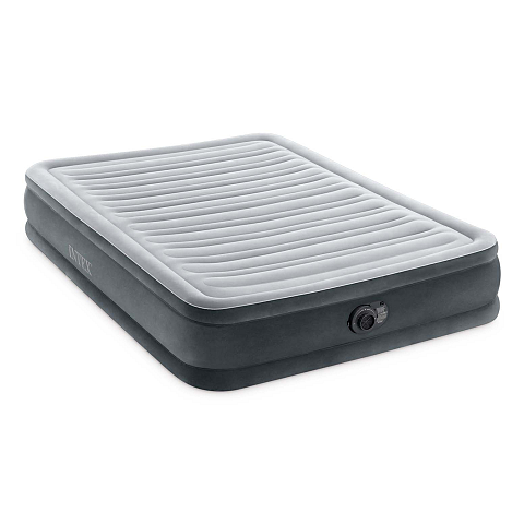 Intex DuraBeam Comfort Plush Mid-Rise Doppelmatratze Grau