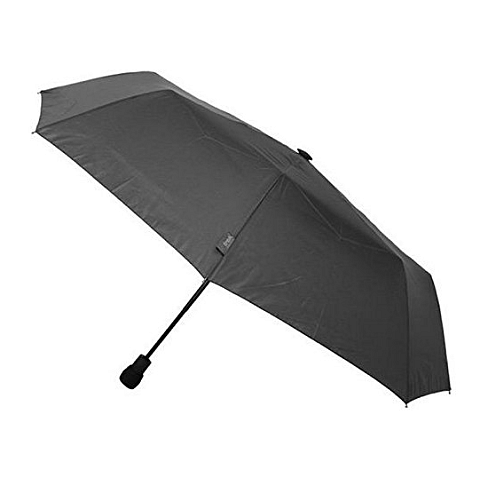 EuroSCHIRM light trek automatic Schwarz Fiberglas Polyester Kompakt Regenschirm