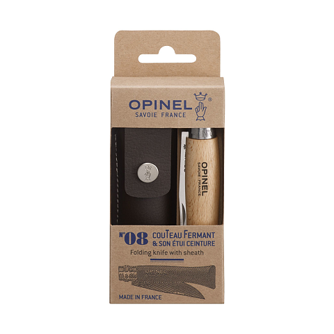 Opinel N°08 Camper/scout Holz