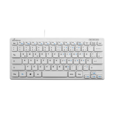MediaRange MROS113 Tastatur Büro USB QWERTZ Deutsch Weiß