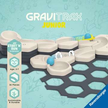 Ravensburger GraviTrax Junior Starter-Set S Start & Run Spielzeug-Murmelbahn