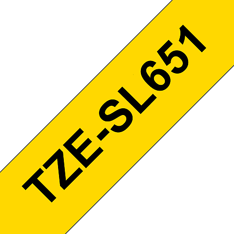 Brother TZE-SL651 Etiketten erstellendes Band Schwarz auf gold
