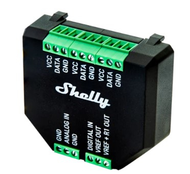 Shelly Plus Add-On Drinnen/Draußen Temperatursensor Eingebaut Kabelgebunden