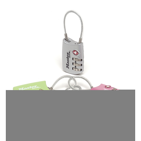 MASTER LOCK 30 mm breites TSA-Gepckschloss mit flexiblem Bgel und individuell einstellbarer Zahlenkombination, verschiedene Farben