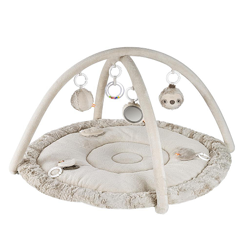 Fehn 042177 Plüsch, Polyester, Samt Grau Babyspielmatte