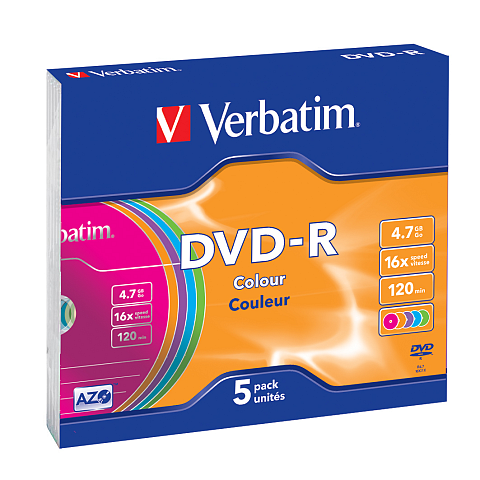 Verbatim DVD-R Colour 4,7 GB 5 Stück(e)