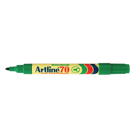 Artline 70 Permanent-Marker Rundspitze Grün 12 Stück(e)