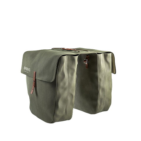 Brooks Brick Lane Hinten Fahrradtasche 15 l Kanvas, Leder Grün