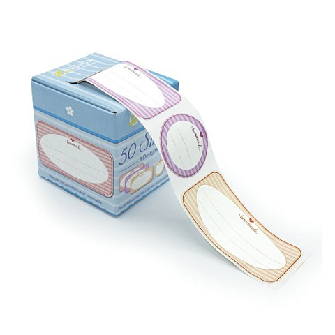 Avery 56820 selbstklebendes Etikett Rund/Rechteckig Entfernbar Orange, Pink, Weiß, Gelb 50 Stück(e)