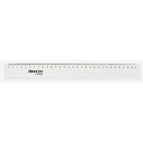 Aristo AR23030 Schreibtisch-Lineal 300 mm Polystyrol Transparent