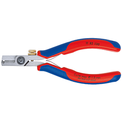 Knipex 11 82 130 Abisolierzange Blau, Rot