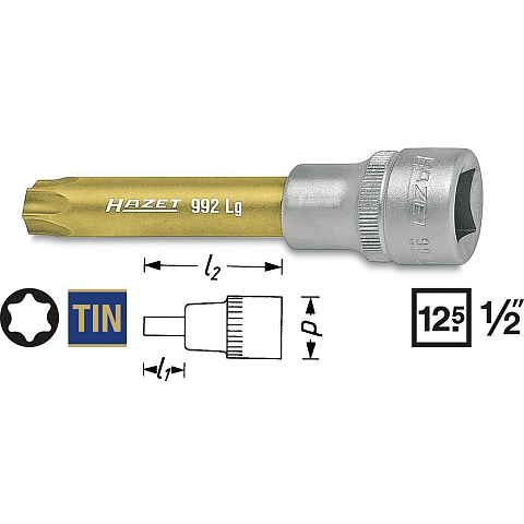 HAZET 992LG-T60 Steckschlüsselaufsatz 1 Stück(e)