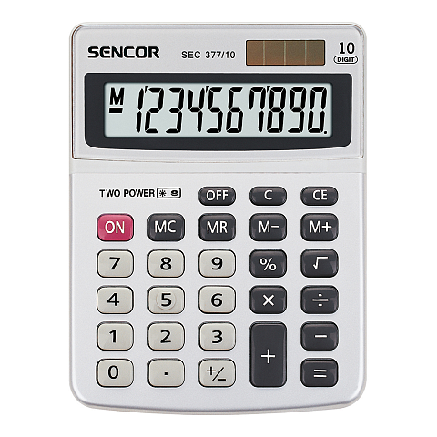 Sencor SEC 377/10 Taschenrechner Tasche Einfacher Taschenrechner Weiß
