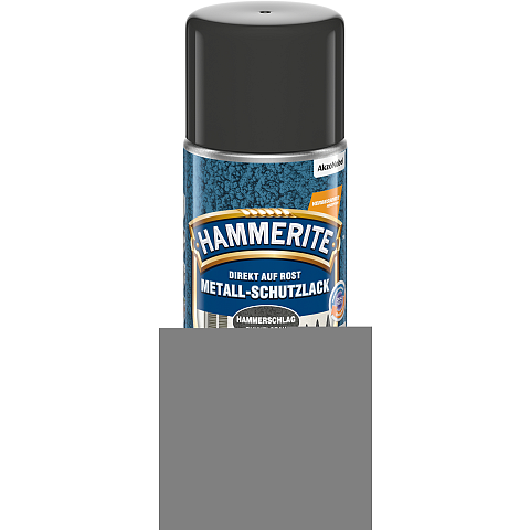 Hammerite Metall-Schutzlack Hammerschlag (Aerosol) Dunkelgrau 0,4 l