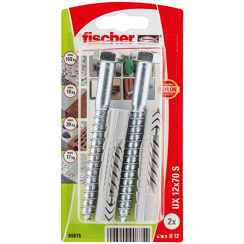 Fischer 90875 Schraubanker/Dübel 2 Stück(e) 70 mm