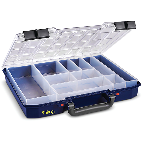 raaco CarryLite 55 4x8-10 Blau Polycarbonat (PC), Polypropylen (PP)