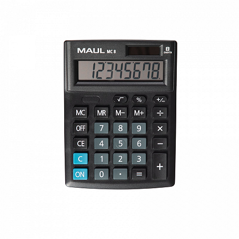 MAUL MC 8 Taschenrechner Tasche Display-Rechner Schwarz