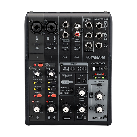 Yamaha AG06MK2 6 Kanäle Schwarz