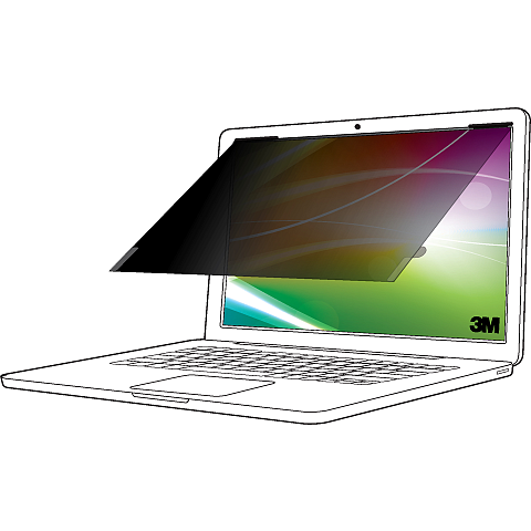 3M Bright Screen Blickschutzfilter für 14in Laptop, 16:9, BP140W9B