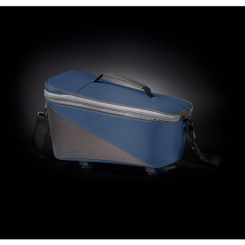 racktime Talis Hinten Fahrradtasche 8 l Blau, Grau