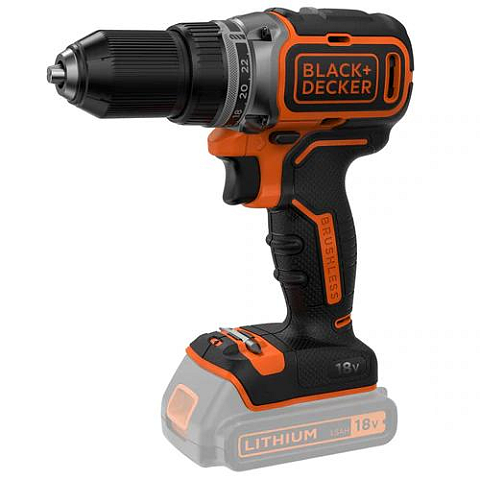 Black & Decker BL186N 1650 RPM Ohne Schlüssel Schwarz, Orange