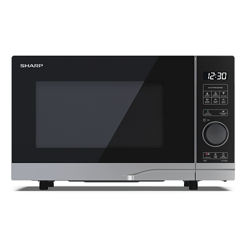 Sharp YCPS204AES Mikrowelle Schwarz, Silber Solo-Mikrowelle Arbeitsplatte 20 l 700 W