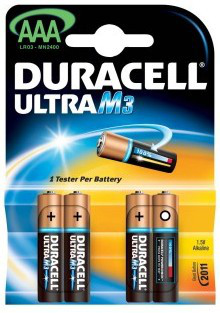 Duracell Ultra M3, AAA LR03 Einwegbatterie Alkali