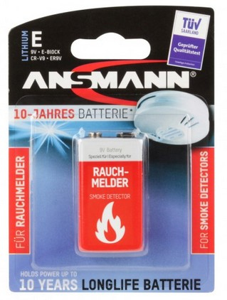 Ansmann 9V Lithium Einwegbatterie
