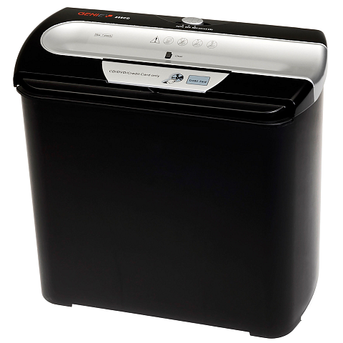 Genie 255 CD Aktenvernichter Streifenzerkleinerung 74 dB 22 cm Schwarz, Silber