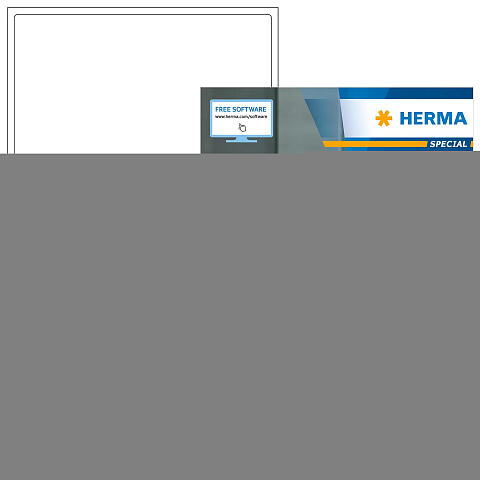 HERMA Ablösbare Etiketten A4 199,6x143,5 mm weiß Movables/ablösbar Papier matt 200 St.