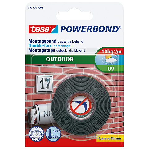 TESA Powerbond OUTDOOR 1,5 m Montageband