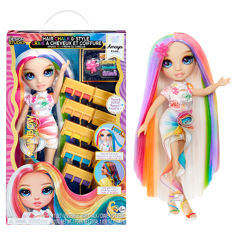 Rainbow High Hair Chalk & Style Doll- Amaya (Rainbow)